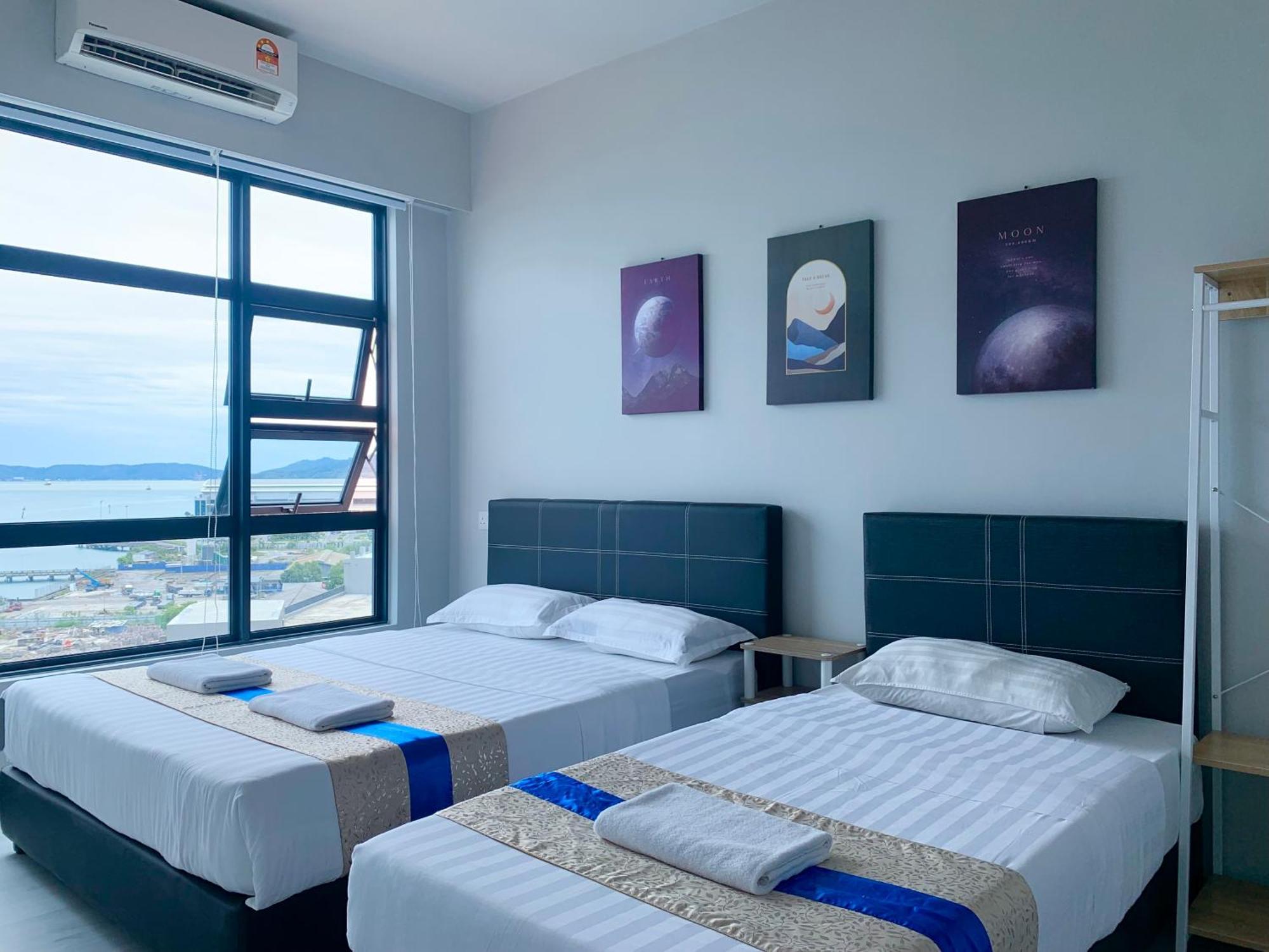 Sunset Seaview Vacation Condos @ Jesselton Quay Kota Kinabalu Habitación foto