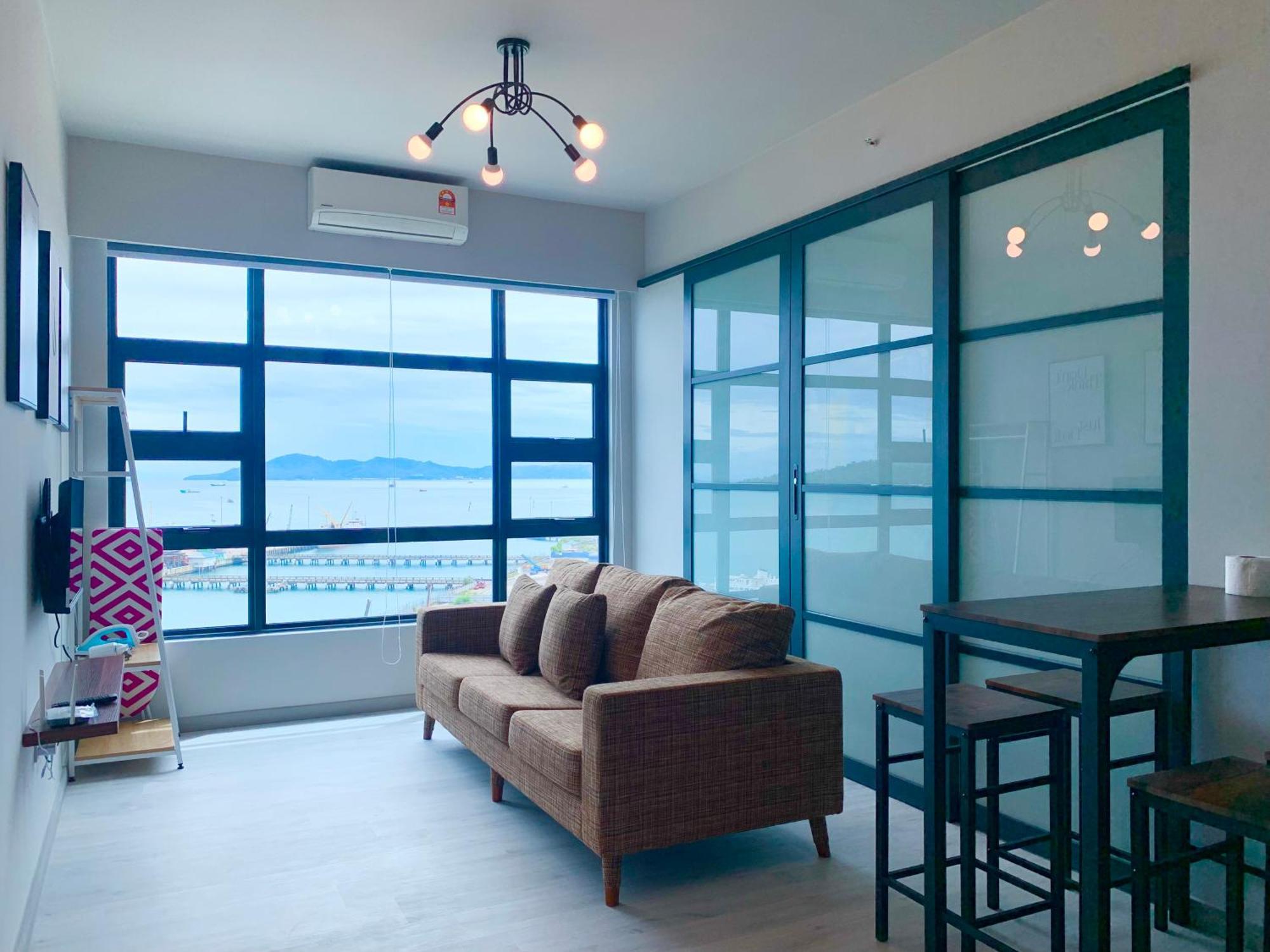 Sunset Seaview Vacation Condos @ Jesselton Quay Kota Kinabalu Habitación foto